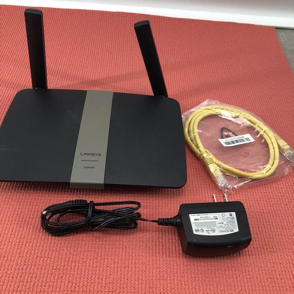 Linksys EA6350 AC1200 Wi-Fi Wireless Gigabit Dual-Band Router w/ Adapter - Picture 1 of 5